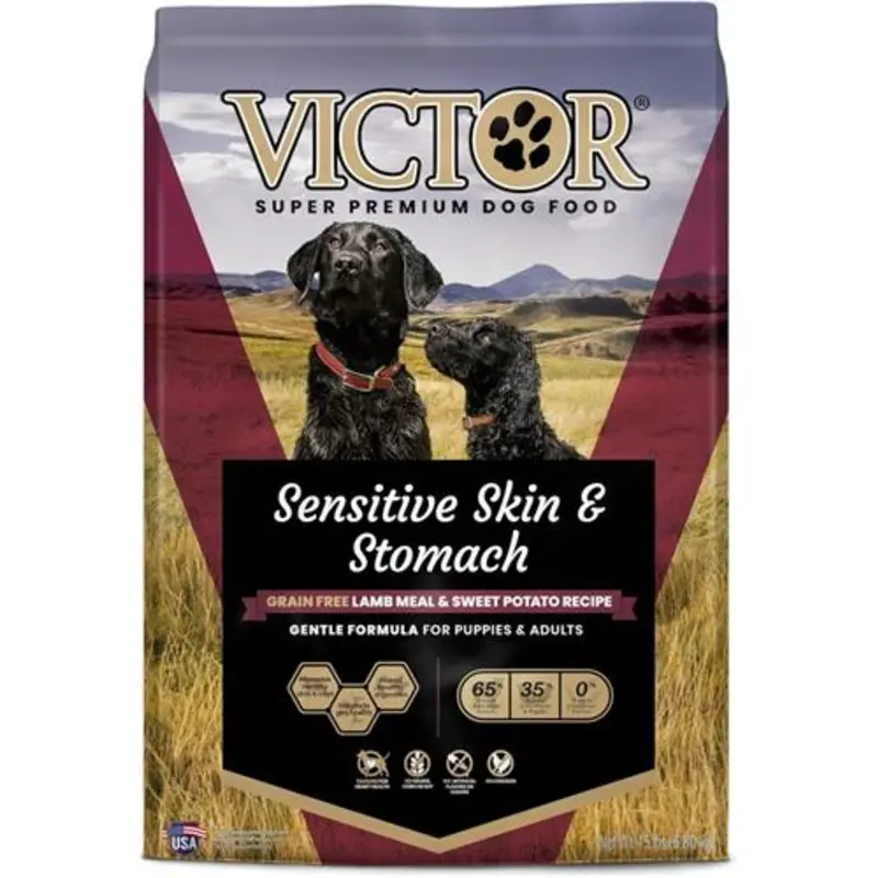 Victor Dog Food Sensitive Skin & Stomach Grain Free Lamb 15lb