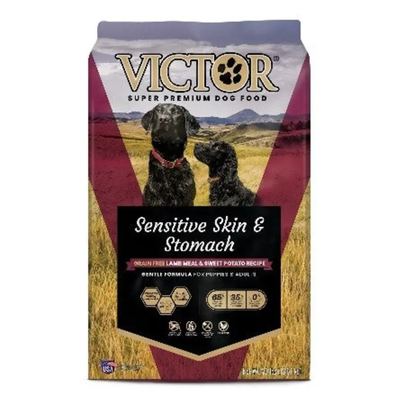 Victor Dog Food Sensitive Skin & Stomach Grain Free Lamb 30lb