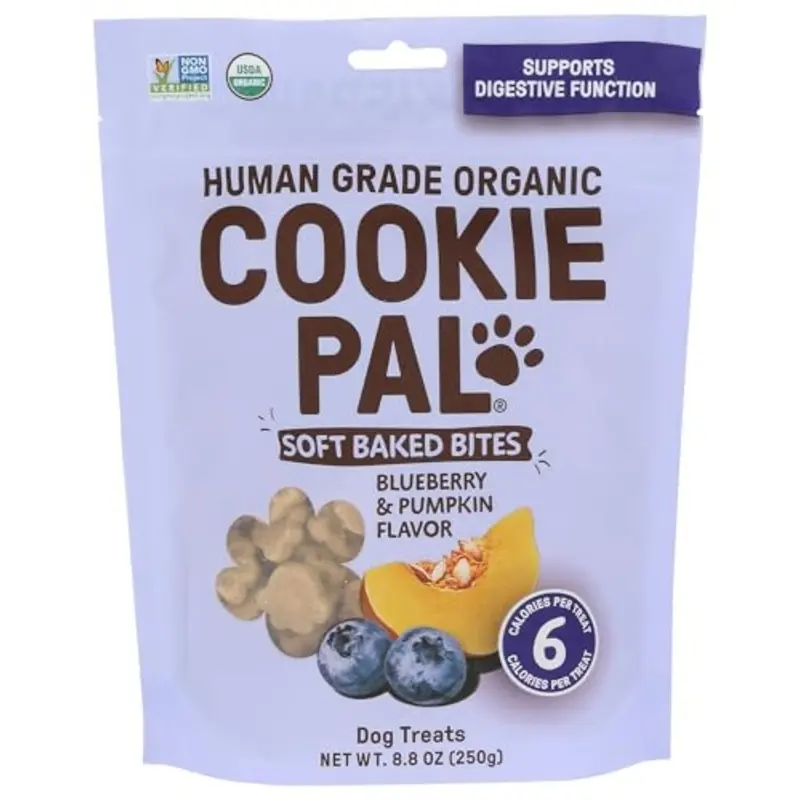 Cookie Pal Organic Blueberry & Pumpkin Soft Baked Dog Treats, 8.8oz