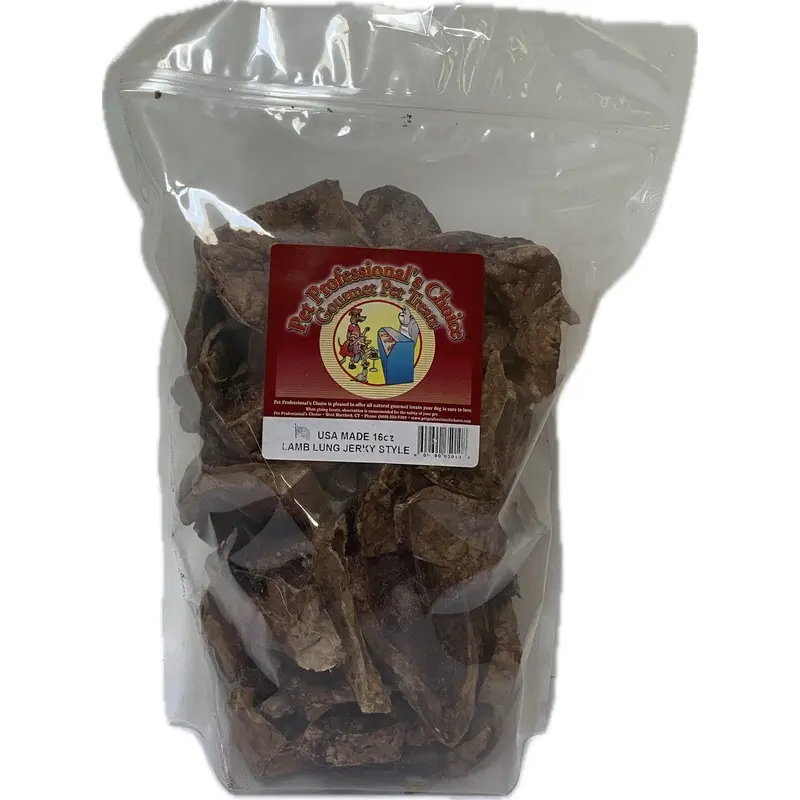 PPC 16oz USA Lamb Lung Dog Treats