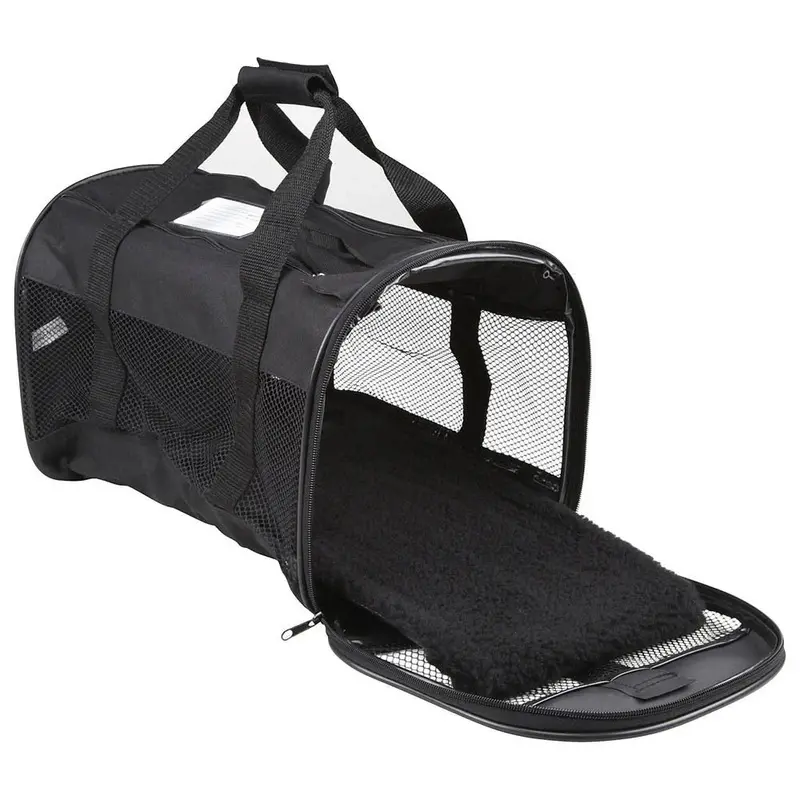Petmate Soft Sided Kennel Cab Carrier, Black
