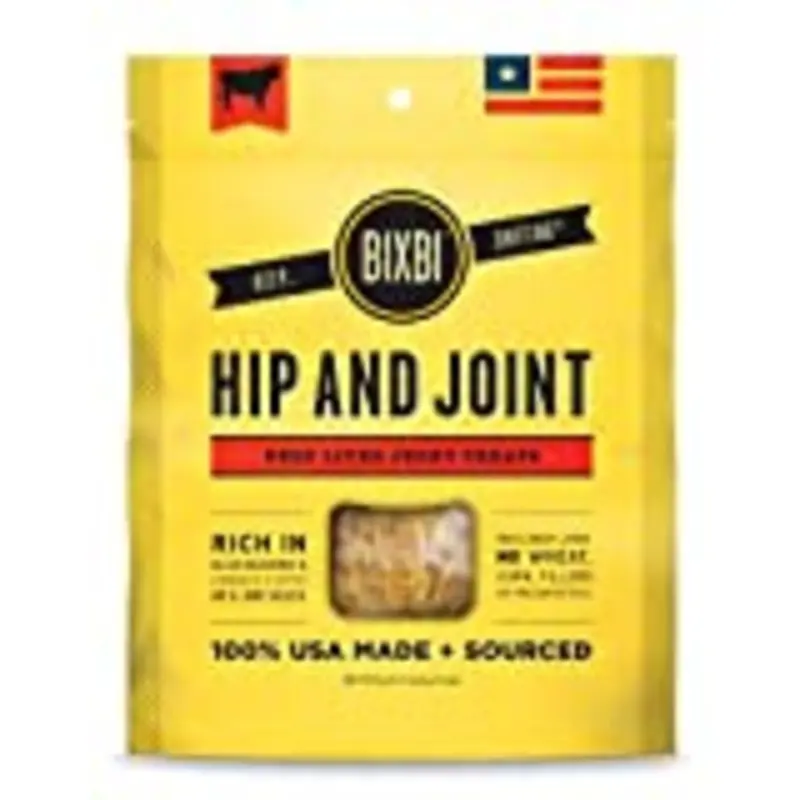 Bixbi Jerky Dog Treats 5oz Beef Hip Joint