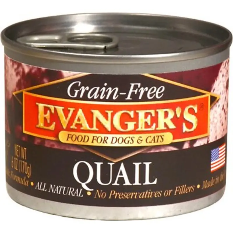Evangers Grain-Free Quail Wet Dog Food, 6 Oz