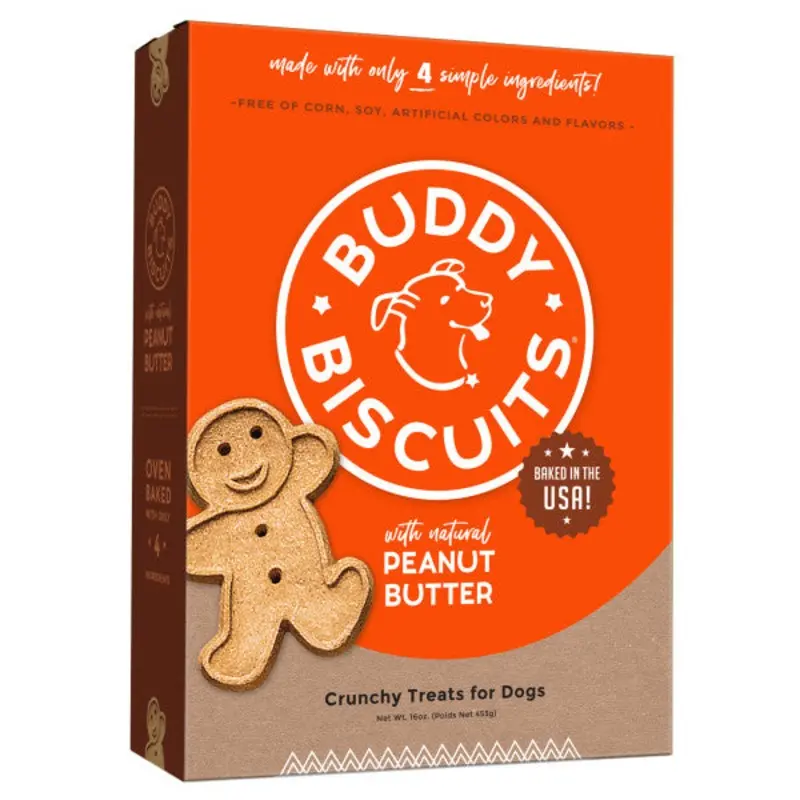 Cloud Star Buddy Biscuits Crunchy Dog Treats, Peanut Butter, 16 oz. Box