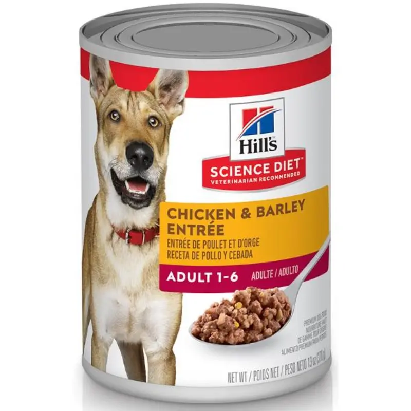 Hill's Science Diet Adult Chicken & Barley Entre Canned Dog Food, 13 oz