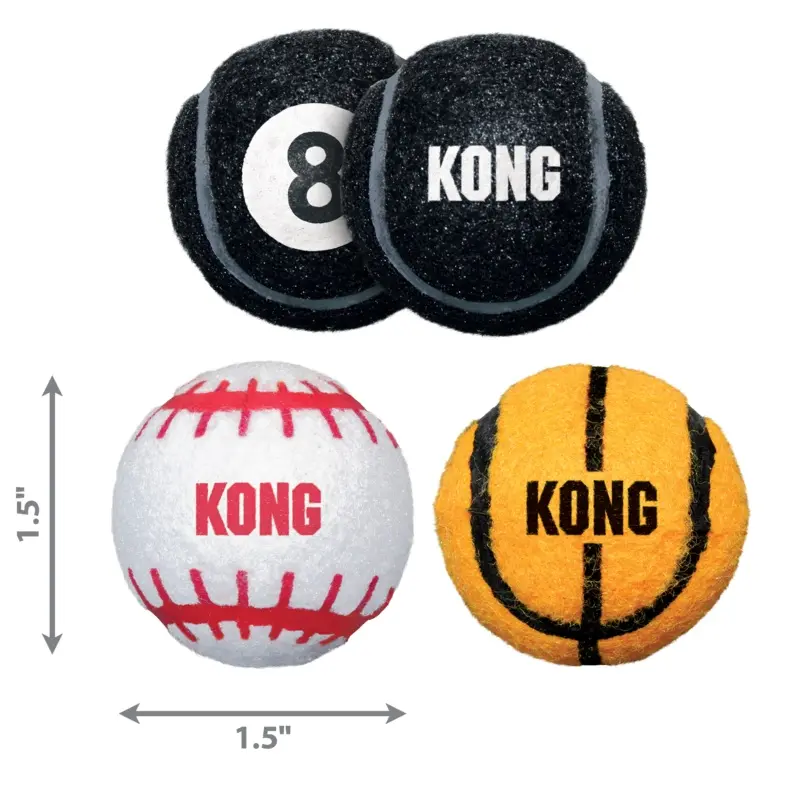 Kong Dog Toy Sport Balls 3pk eXtra Small