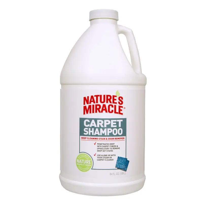 Natures Miracle Carpet Shampoo 64 Ounces, Deep-Cleaning Stain And Odor Remover