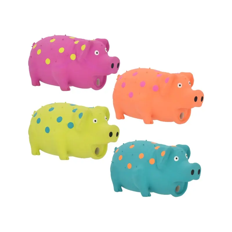 Multipet Latex Dog Toy Globlets 4in Assorted