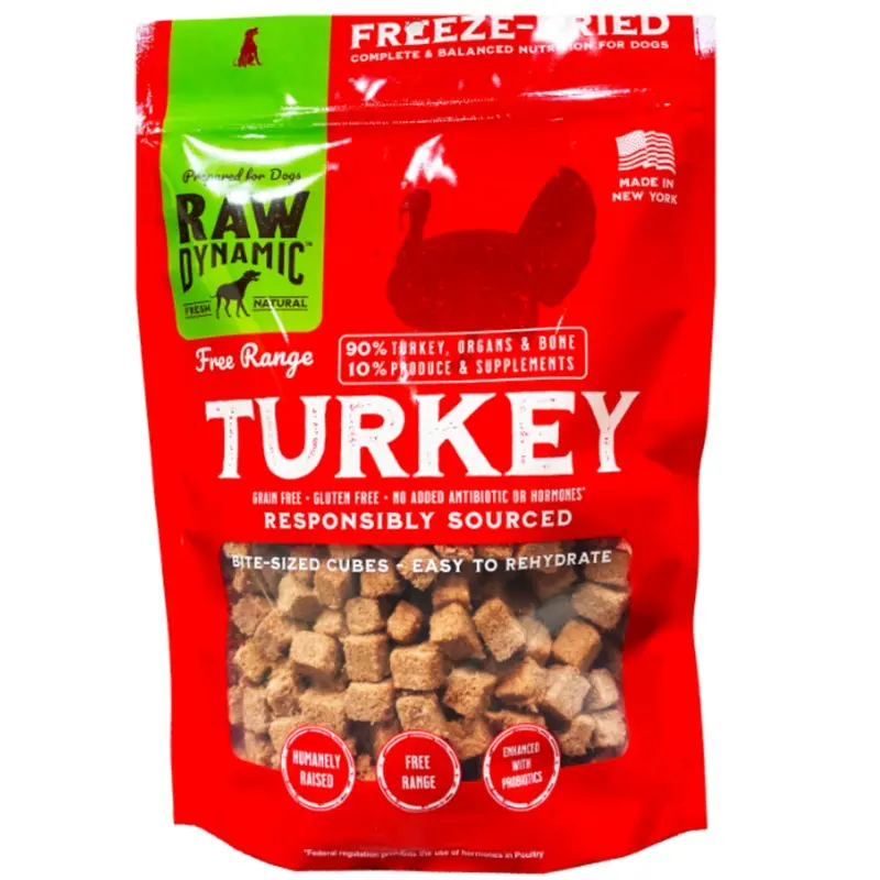 Raw Dynamic Freeze Dried Dog Treat Turkey 1.5oz