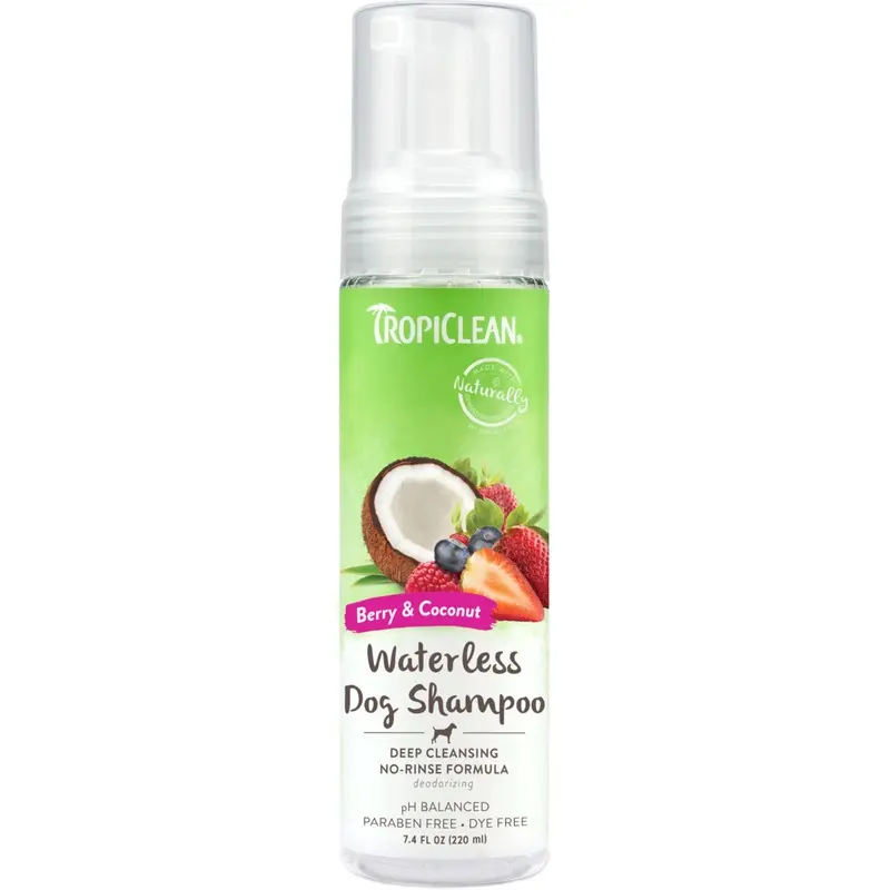TropiClean Deep Cleansing Waterless Dog Shampoo, 7.4oz