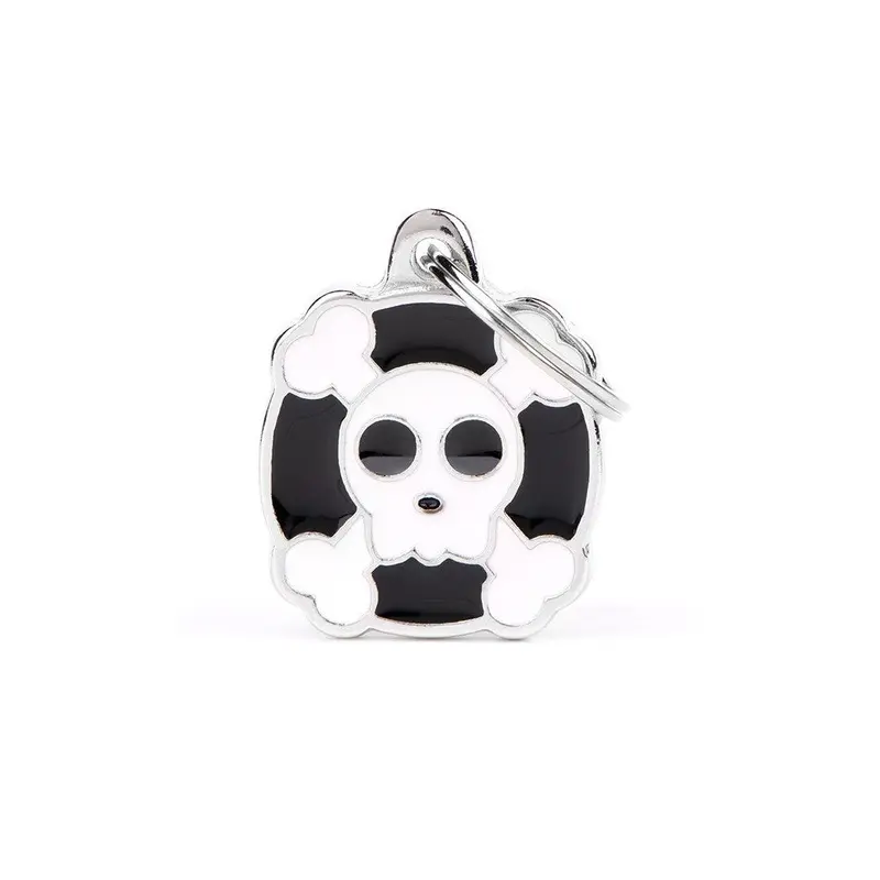 My Family ID Skull Tag