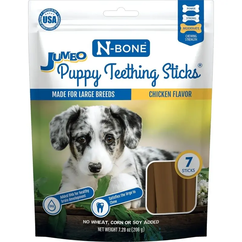 N-Bone Jumbo Puppy Teething Sticks 7 Ct
