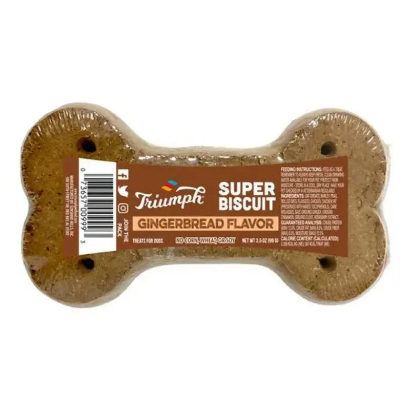 Triumph Super Gingerbread Dog Biscuit Single
