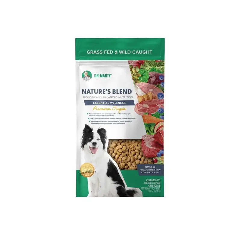 Dr Marty Nature's Blend Premium Origin Freeze Dried Dog Food, 80oz