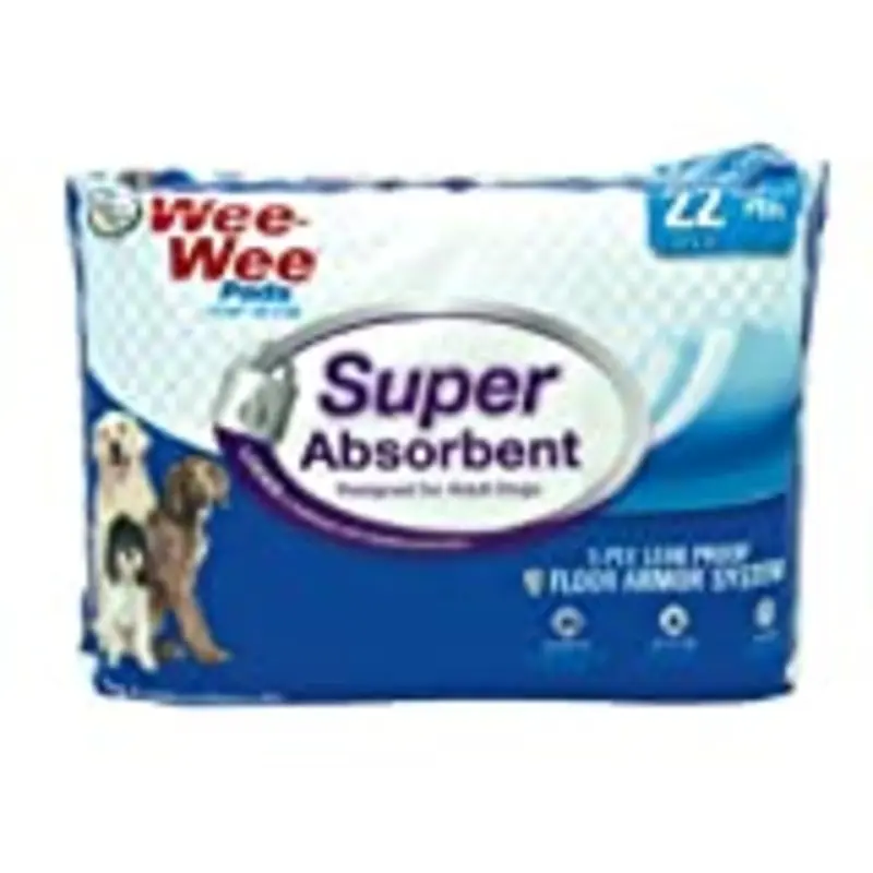 Four Paws Wee-Wee Super Absorbent Dog Training Pads  22 Count