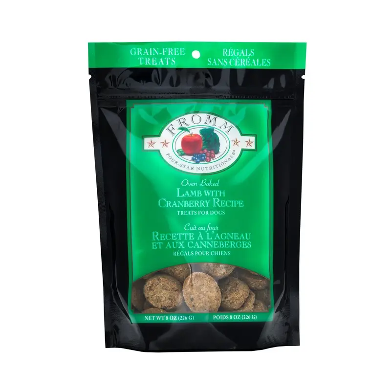 Fromm Four-Star Nutritionals Lamb with Cranberry Recipe Treats for Dogs 8 oz