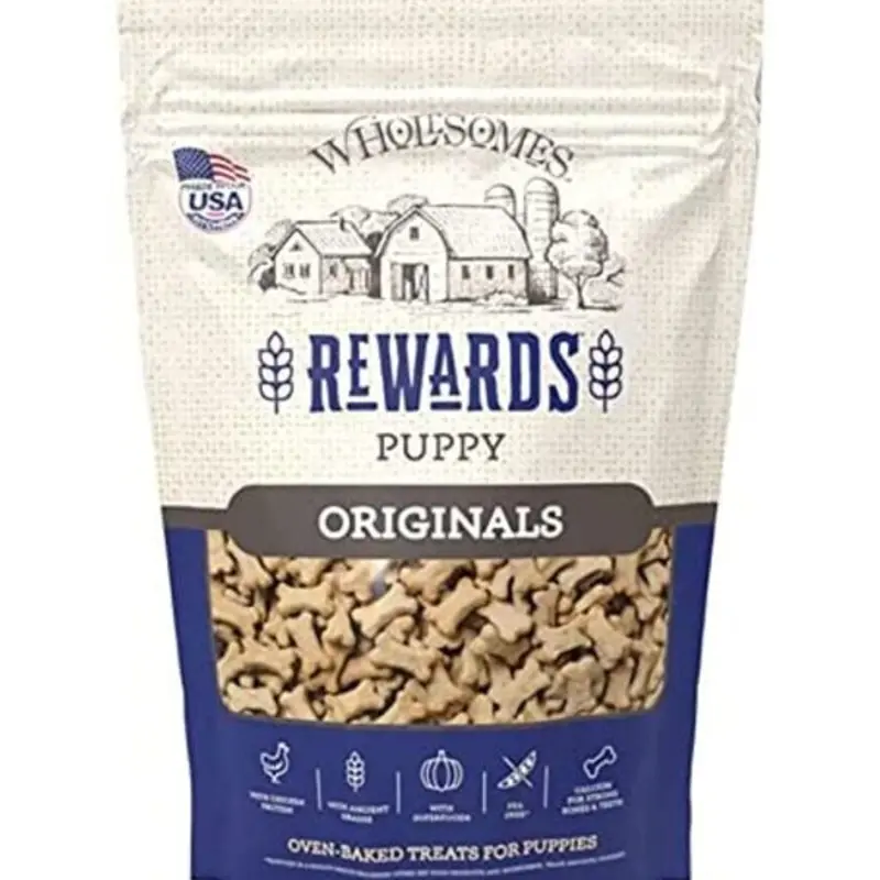 Wholesome 2 lbs Puppy Rewards Classic Original Biscuits Pet Food