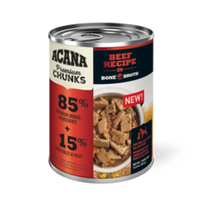 Acana Premium Chunks in Bone Broth 12.8oz Beef