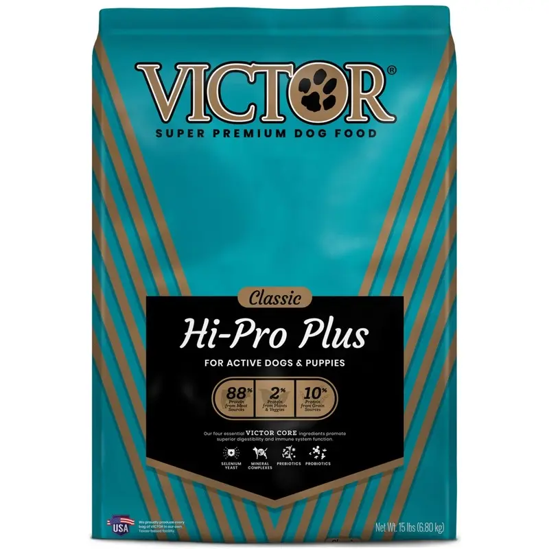 Victor Hi-Pro Plus Formula Dry Dog Food  15 lb