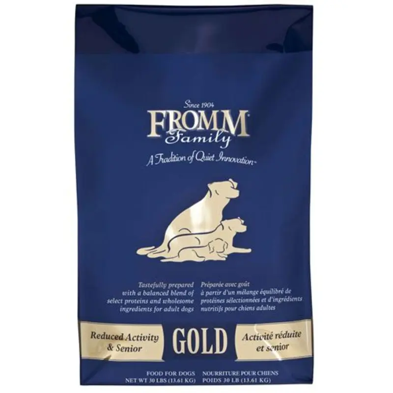 Fromm Family Reduced Activity & Senior Gold Food for Dogs 30 lb