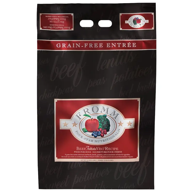 Fromm Four-Star Nutritionals  Beef Frittata Veg Recipe Food for Dogs 12 lb