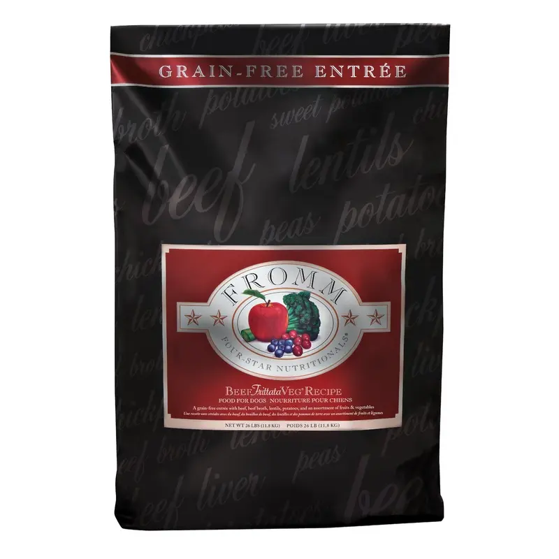 Fromm Four-Star Nutritionals  Beef Frittata Veg Recipe Food for Dogs 26 lb