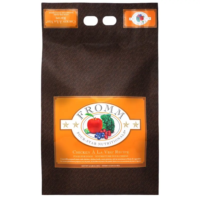 Fromm Four-Star Nutritionals  Chicken  La Veg Recipe Food for Dogs 12 lb