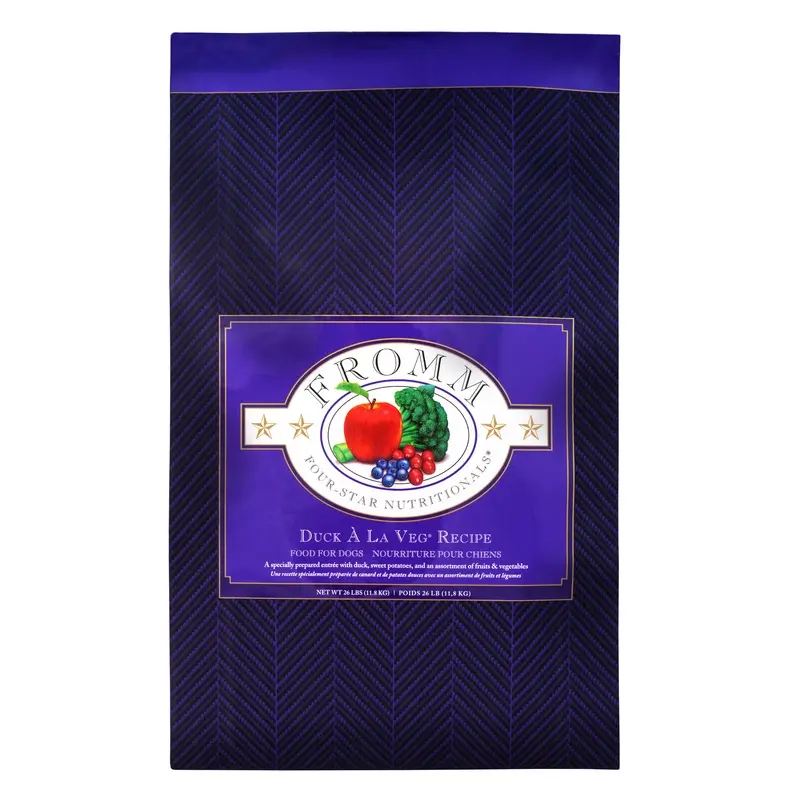 Fromm Four-Star Nutritionals  Duck   La Veg Recipe Food for Dogs 26 lb