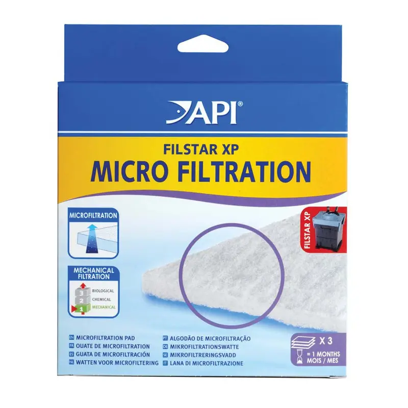 API Filstar XP Micro Filtration Pad Black Micro 3 Pack