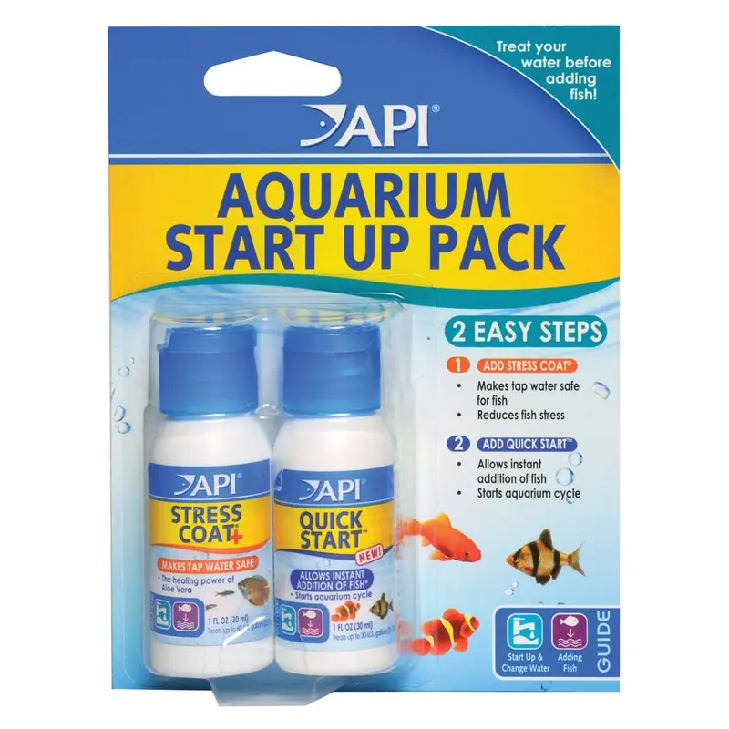 API Stress Coat & Quick Start Aquarium Start Up Pack 2 fl. oz