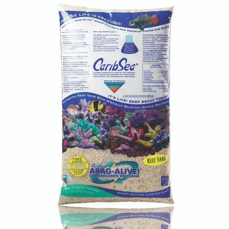 CaribSea Arag-Alive Special Grade Reef Sand 2- 20 lb