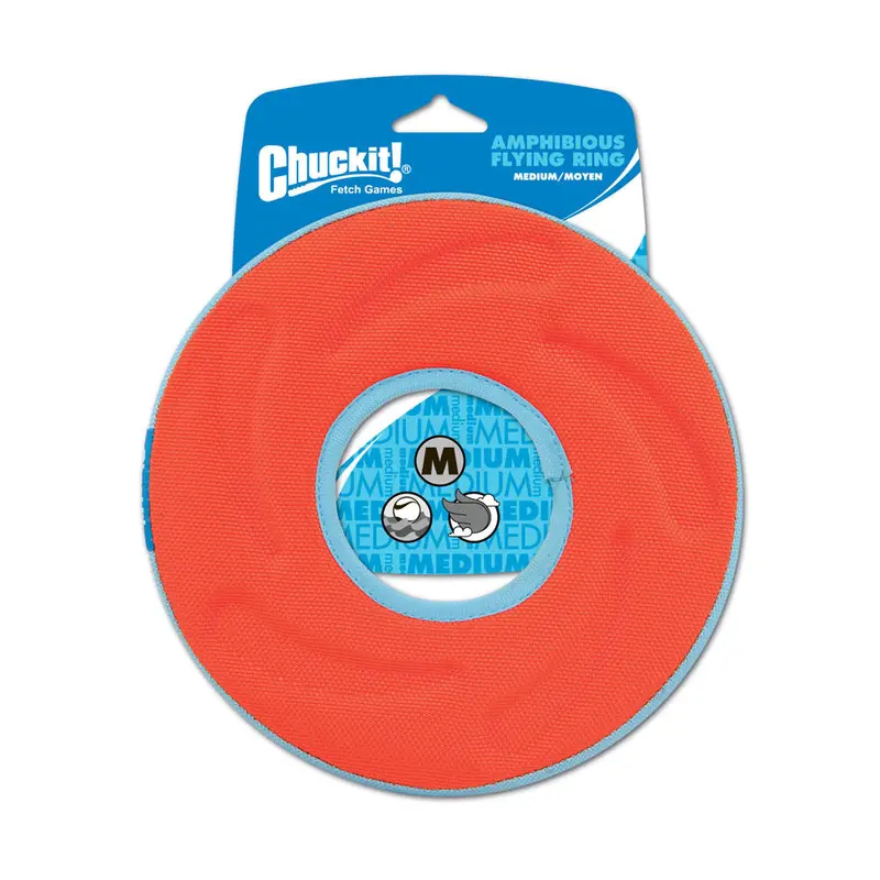 Chuckit! ZipFlilght Flying Ring Dog Toy Assorted MD