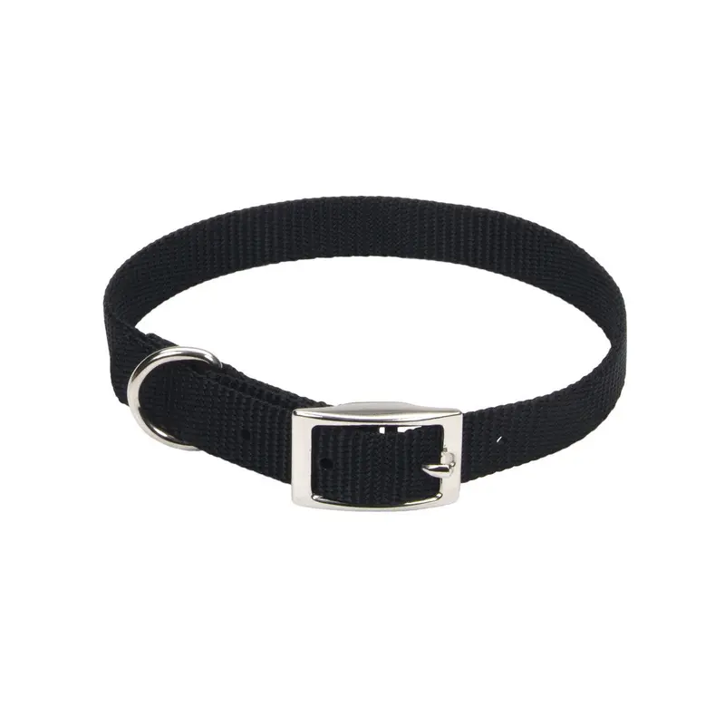 Coastal Pet Products Standard Nylon Small And Medium Dog Collar Black 5/8" X 14"-