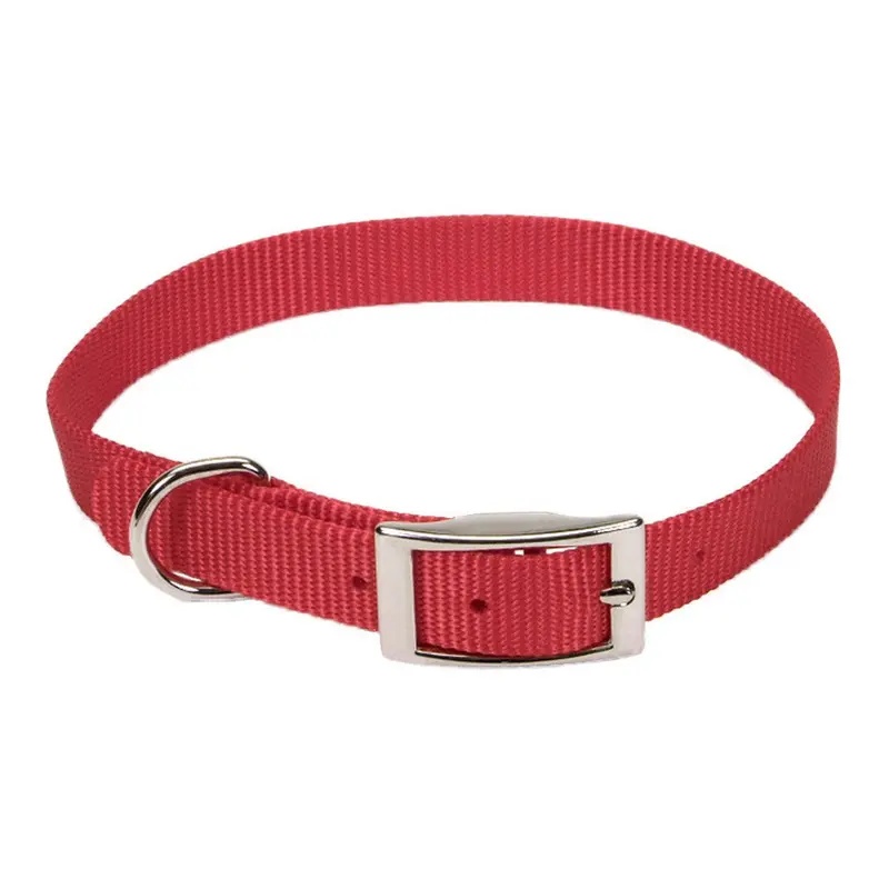 Coastal Style 401 5/8" x 12" Nylon Web Collar Red 