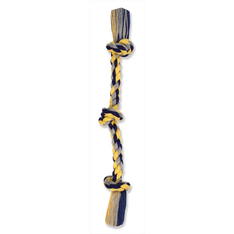 Mammoth Cotton blend Color 3 Knot Rope Tug Toy Assorted 36in XL