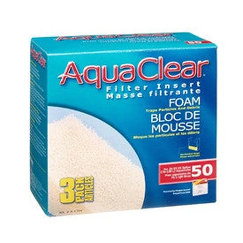 Aqua Clear 50 Foam Blue 3pk A1394