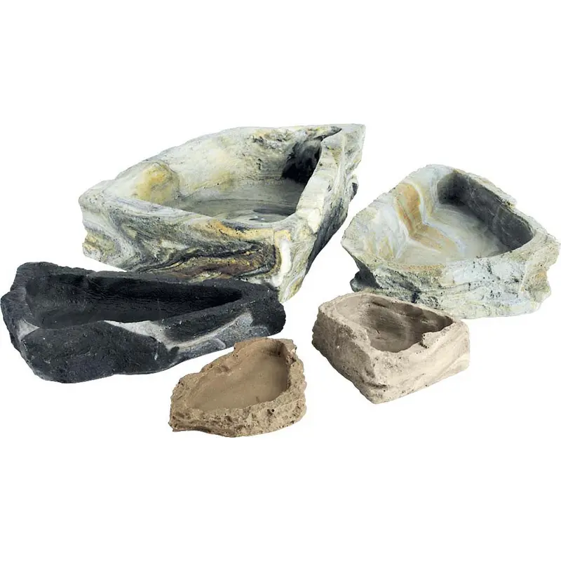 Fluker's Repta-Bowl Non-porous Food and Water Bowl Multi-Color 4in SM