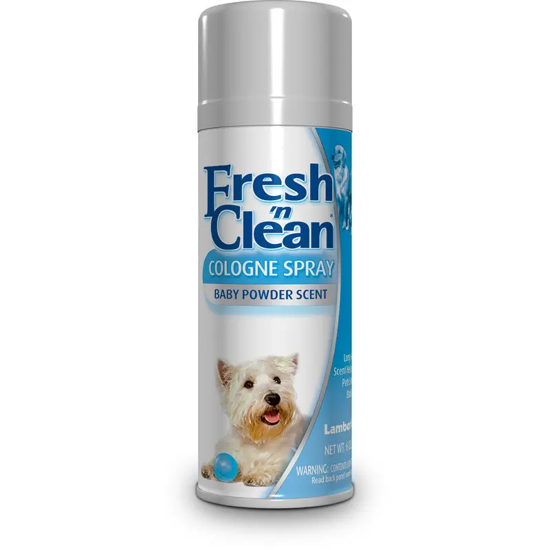 Fresh N Clean Baby Powder Scent Cologne Spray for Dogs 6 oz