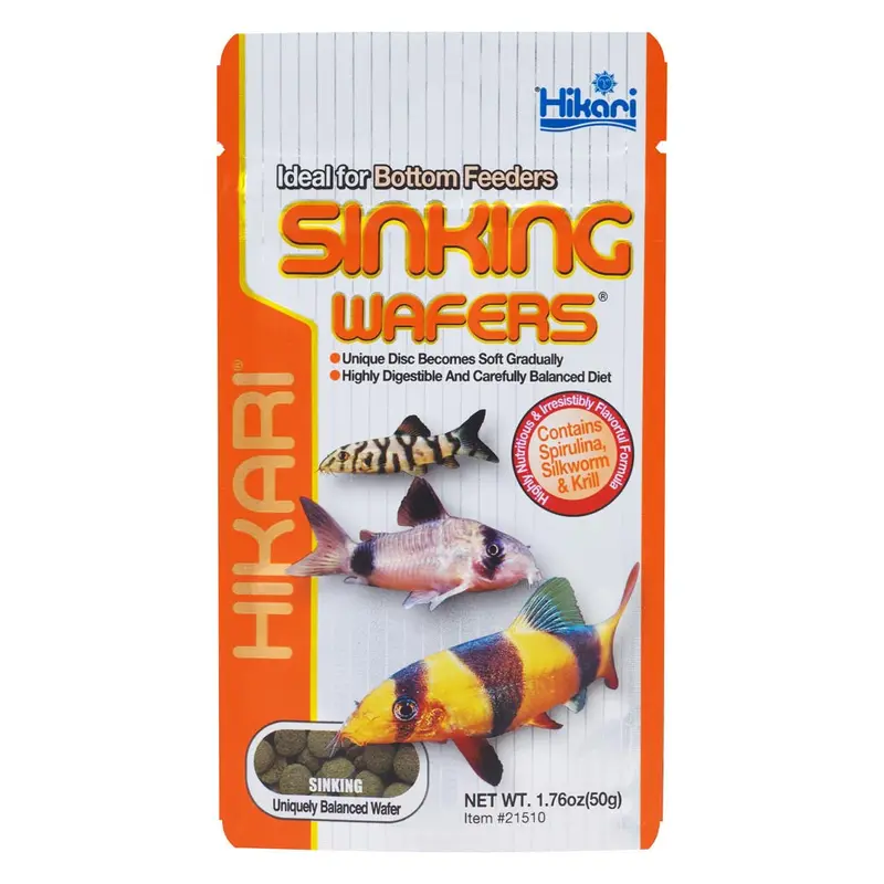 Hikari Sinking Wafers Rapidly Sinking Wafer Fish Food 1.76 oz