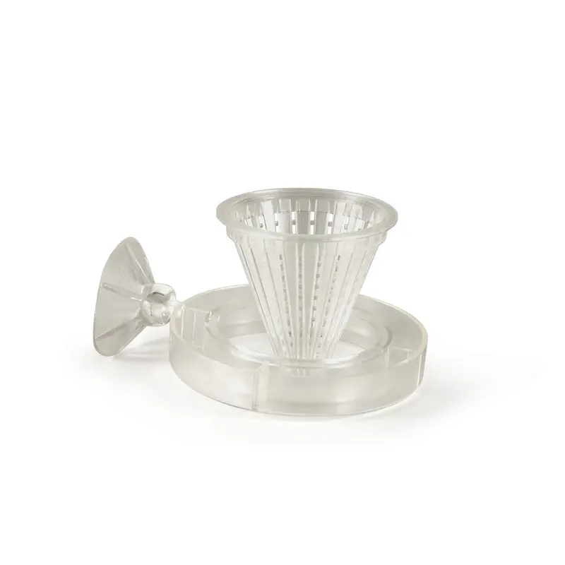 Lees 4-Way Cone Worm Fish Food Feeder Clear