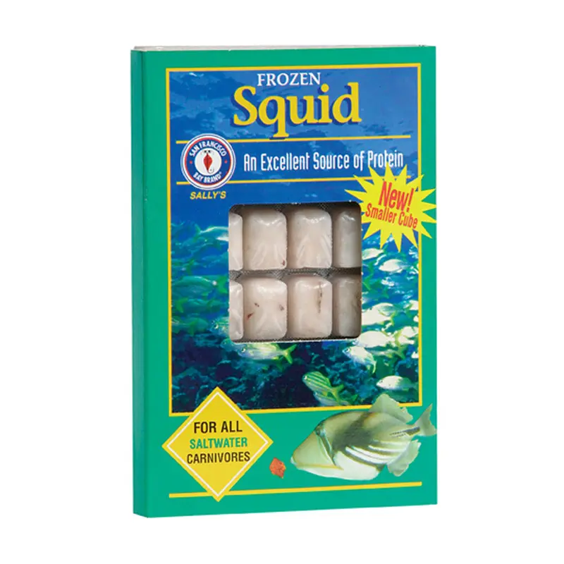 San Francisco Squid Frozen Fish Food 3.5 oz SD-5