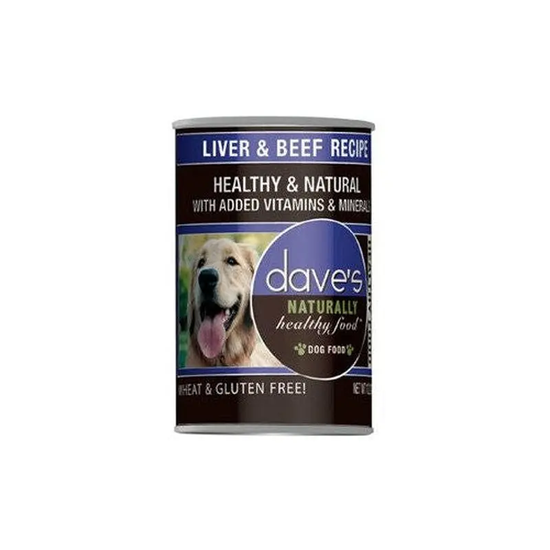 Dave's Pet Food Dog Naturally Healthy Liver Beef 13oz 