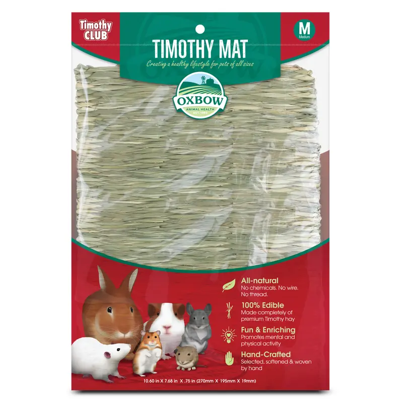 Oxbow Animal Health Timothy CLUB Timothy Hay Small Animal Mat MD