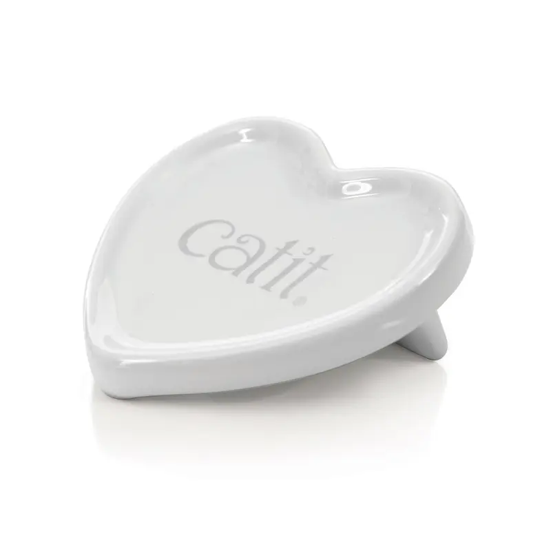 Catit 2.0 Creamy Heart Ceramic Dish