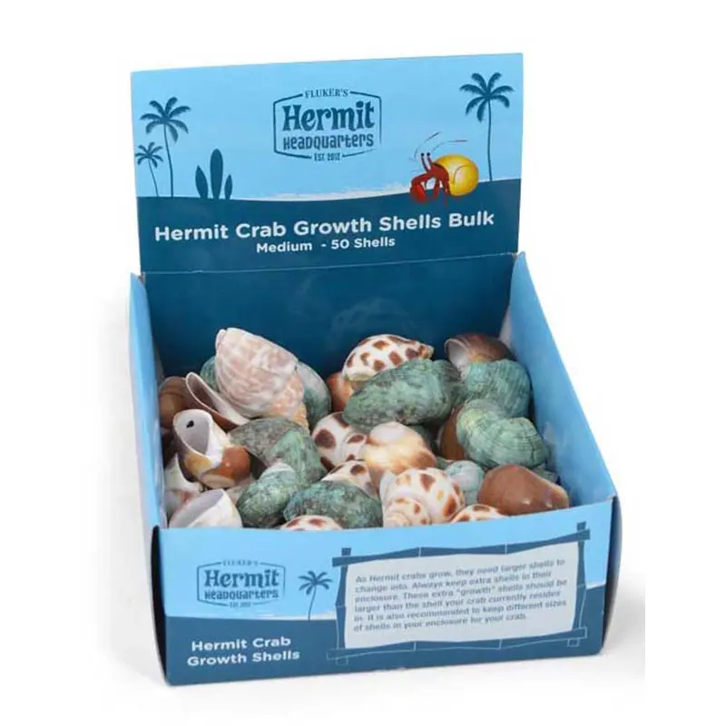 Fluker's Hermit Crab Growth Shells Display Assorted 50pk MD