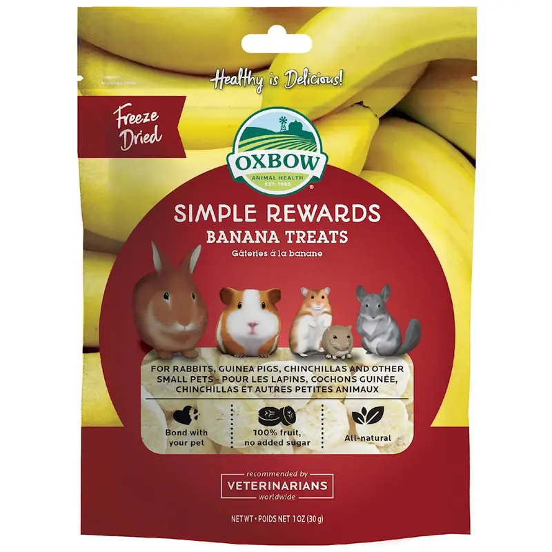 Oxbow Simple Rewards Banana Treats 1oz