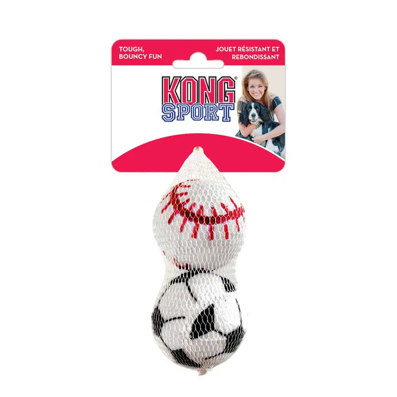 KONG Sport Balls Dog Toy Assorted 2pk LG