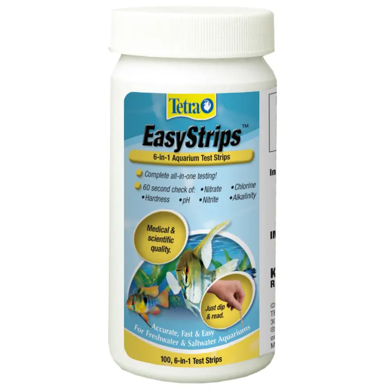 Tetra EasyStrips 6-in-1 Aquarium Test Strip 100 Pack