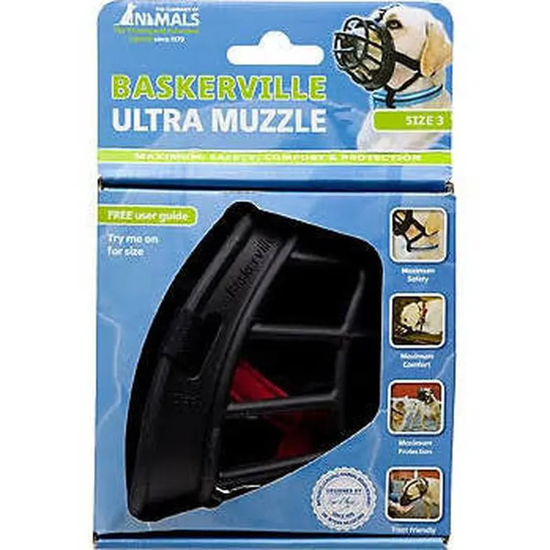 The Company Of Animals Baskerville Ultra Muzzle For Dogs-dogs 25-45 Lbs (size 3)-