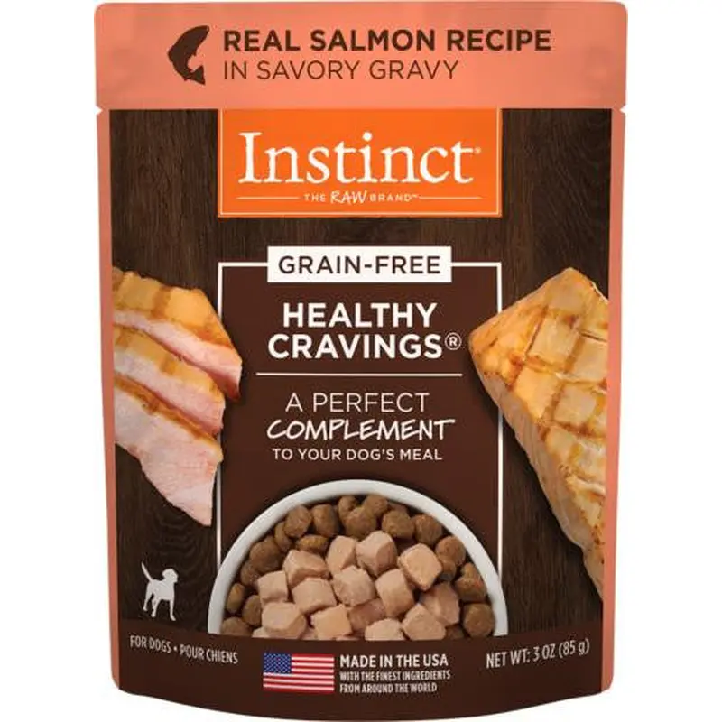 Nature's Variety Instinct Healthy Cravings Pouches Dog - Salmon 24/3 Oz 